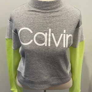 NWT Calvin Klein Colorblock Pullover Sweatshirt
